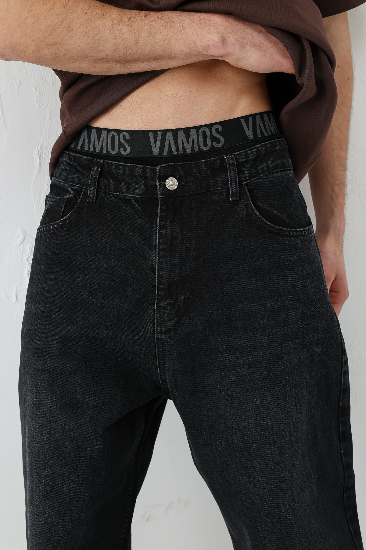 Baggy Fit Jean Antrasit
