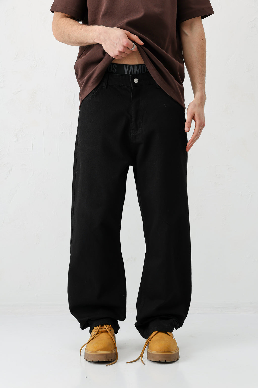 Baggy Fit Jean Siyah-Siyah