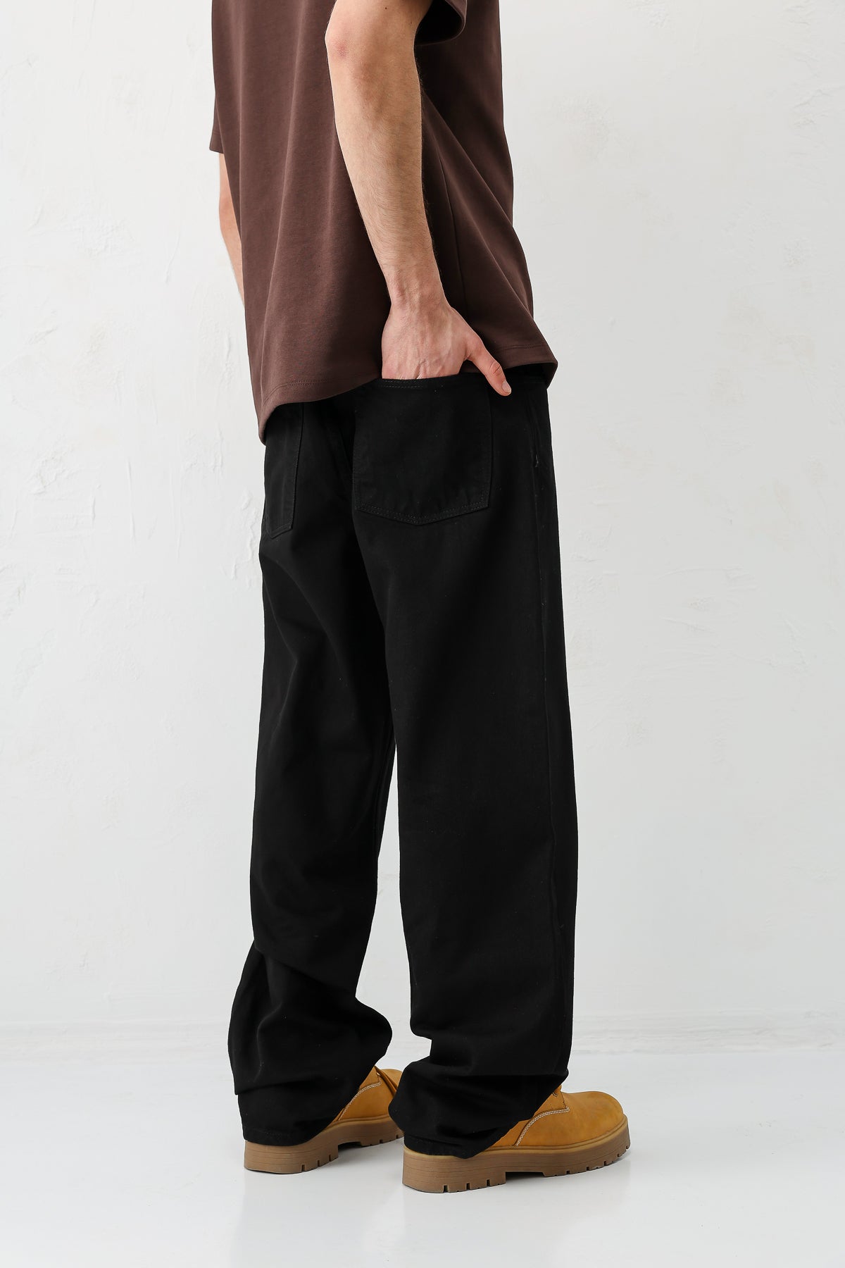 Baggy Fit Jean Siyah-Siyah