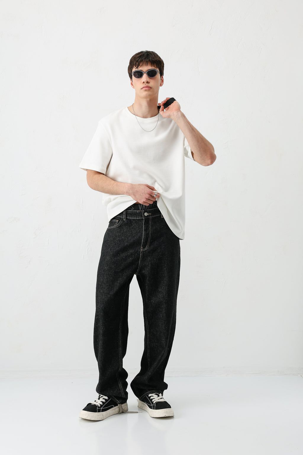Baggy Fit Jean Siyah