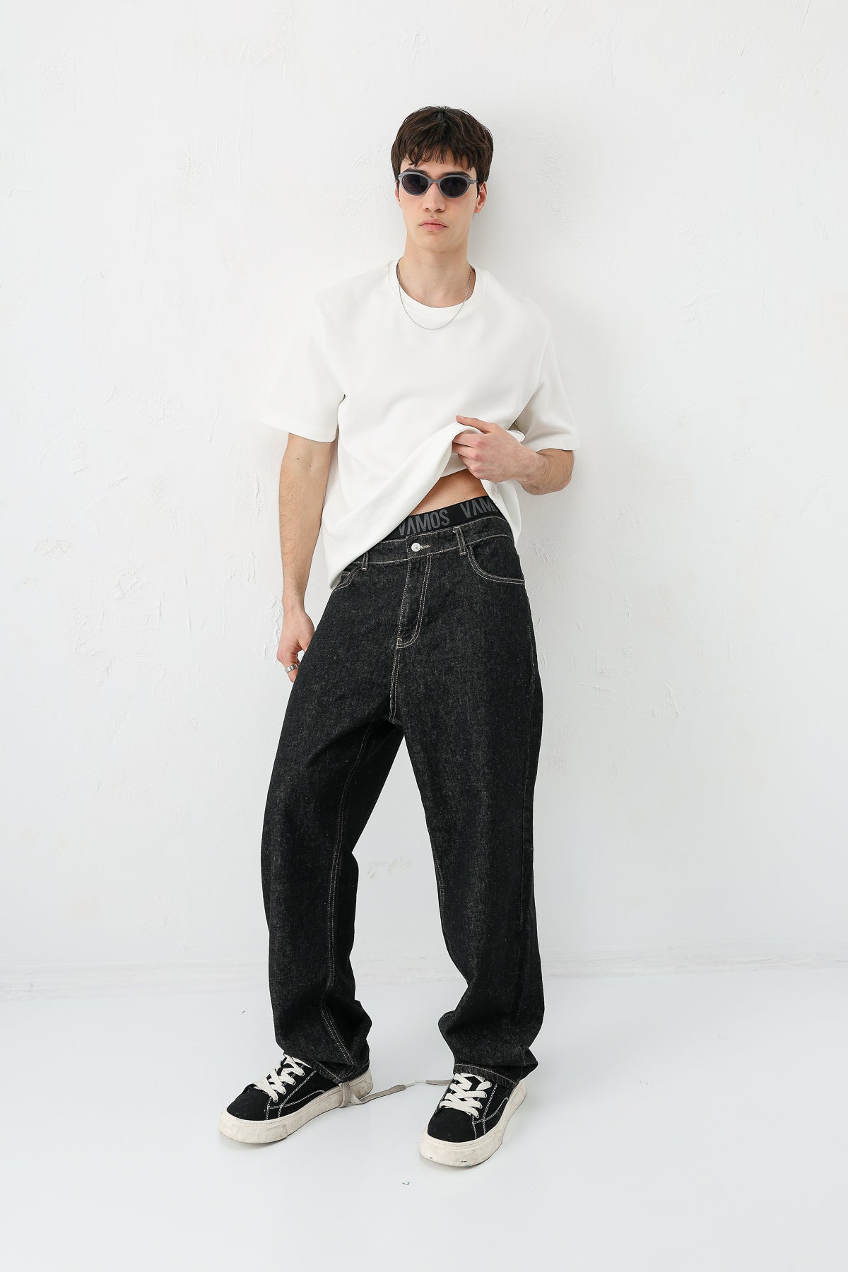 Baggy Fit Jean Siyah