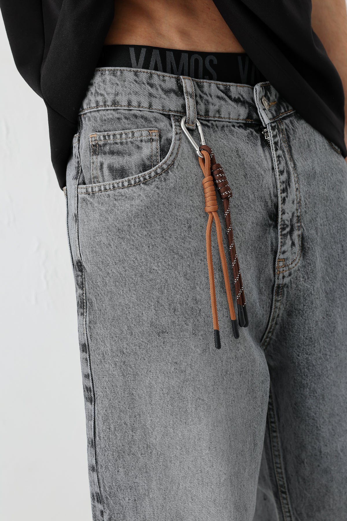 Baggy Fit Jean Gri