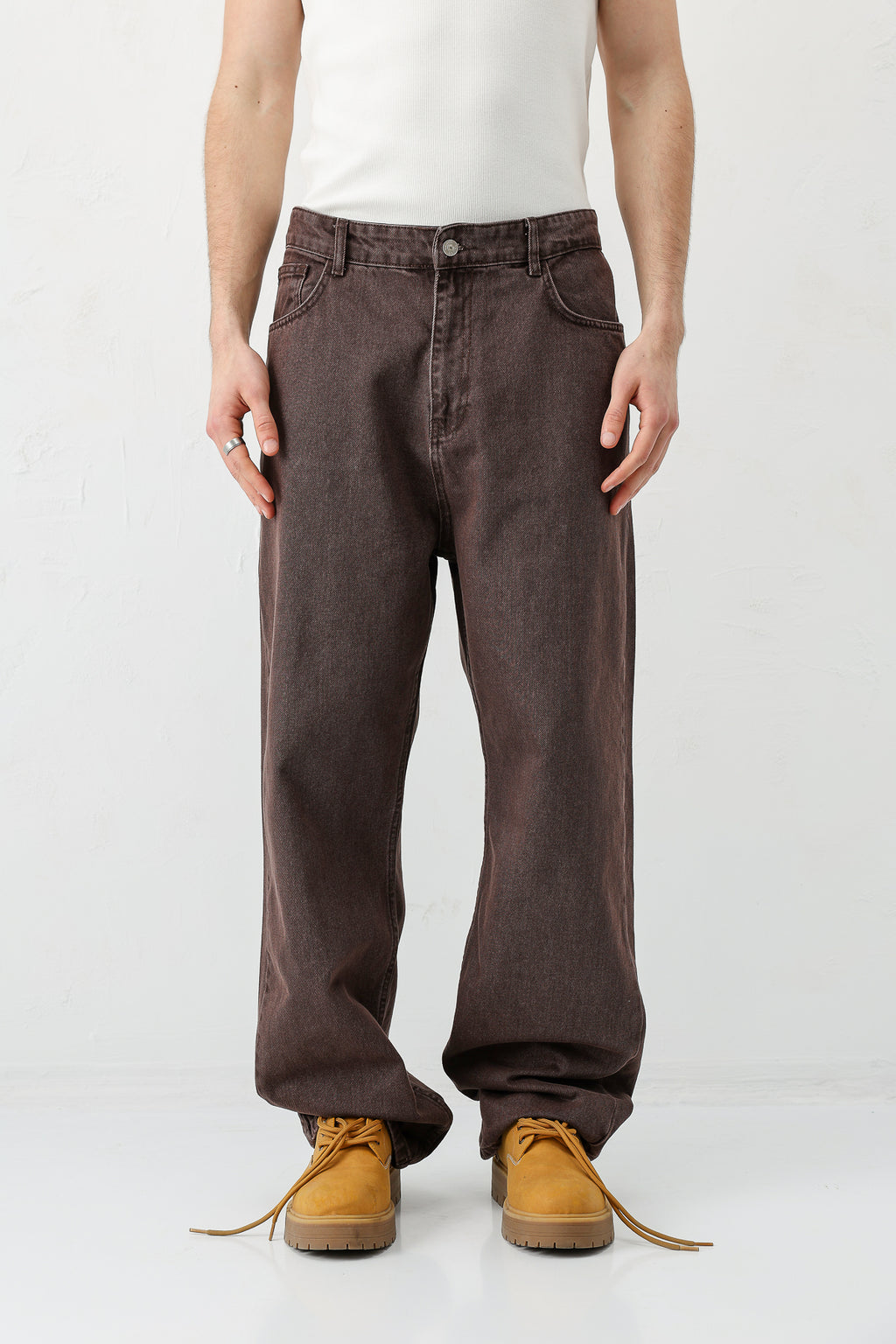 Baggy Fit Jean Kahve