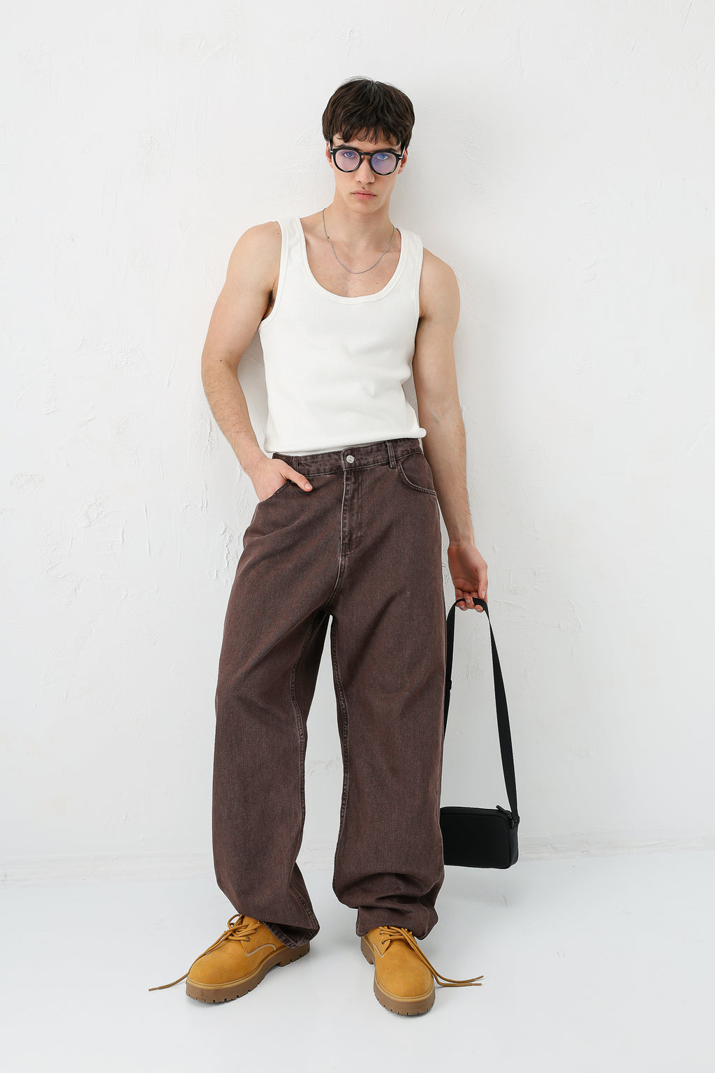 Baggy Fit Jean Kahve