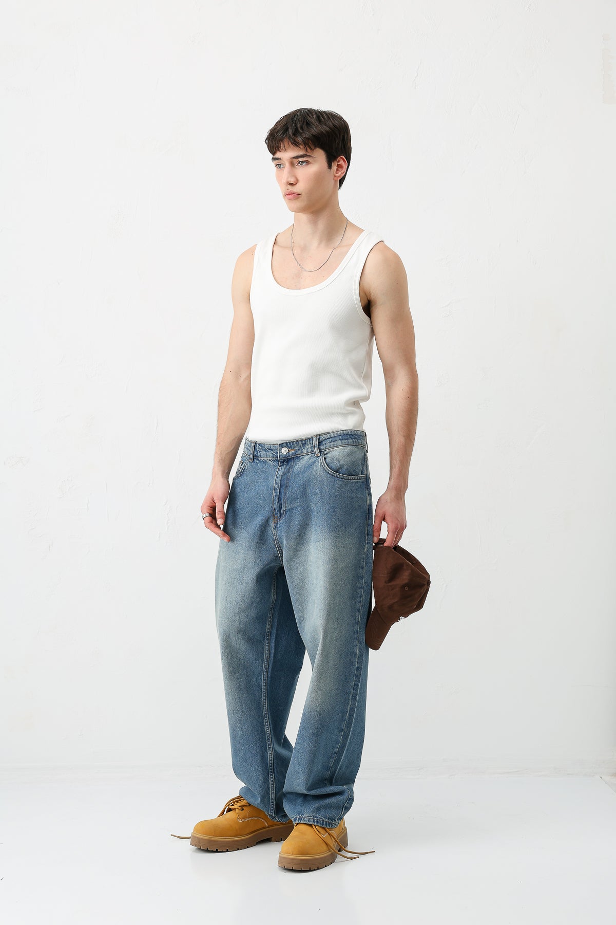 Baggy Fit Jean Yeşil
