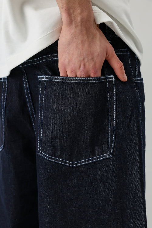 Baggy Fit Jean Koyu Mavi