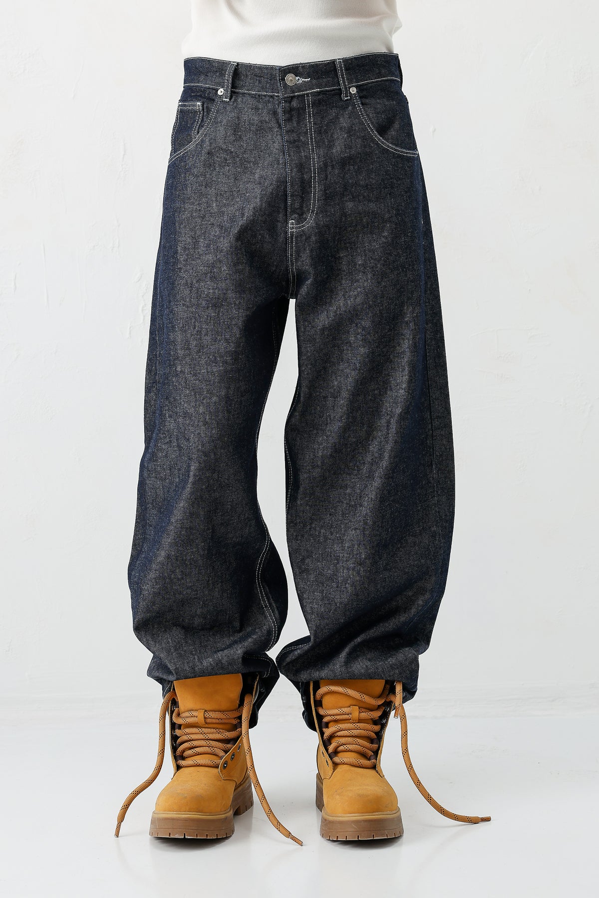 Super Baggy Fit Jean Koyu Mavi