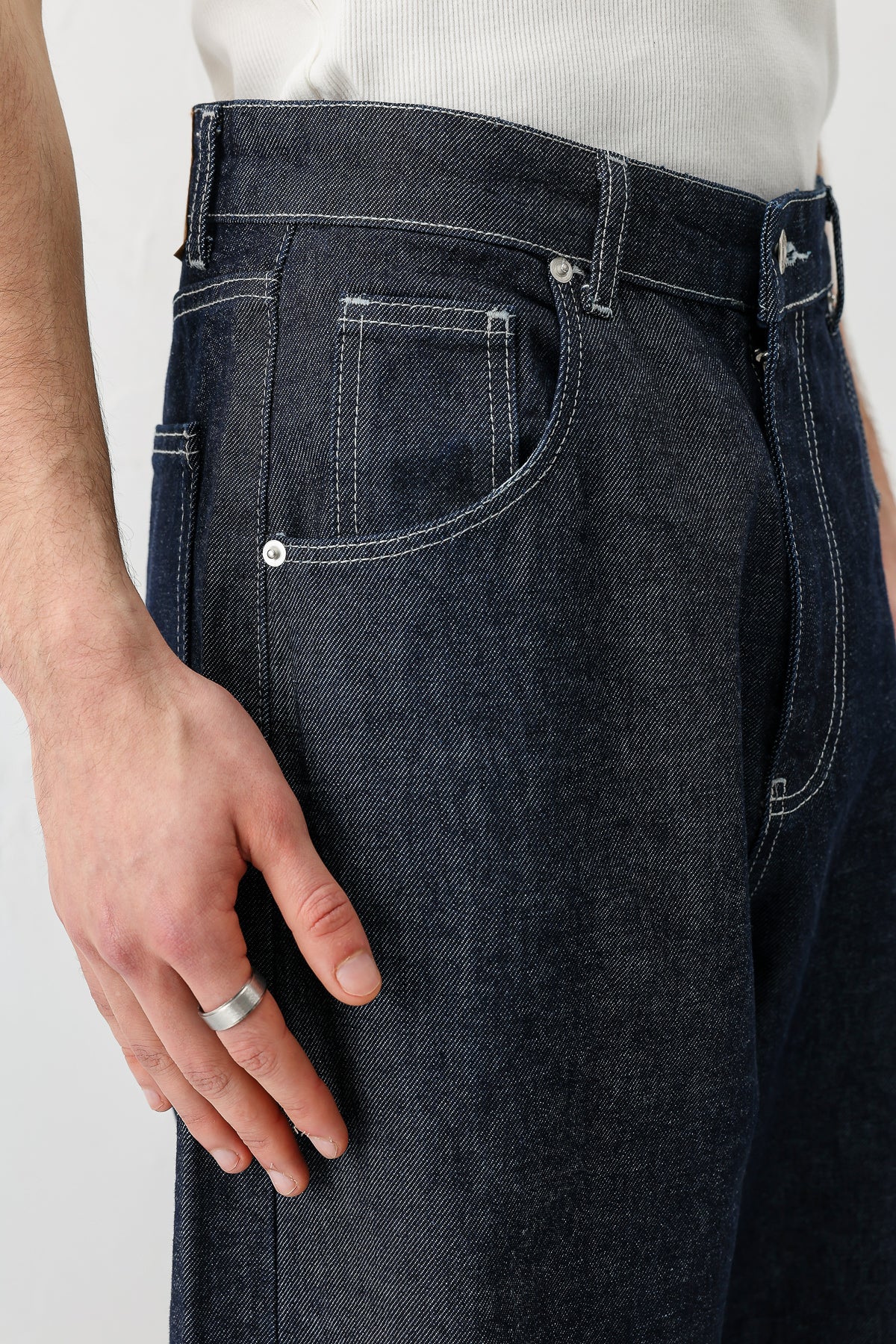 Super Baggy Fit Jean Koyu Mavi