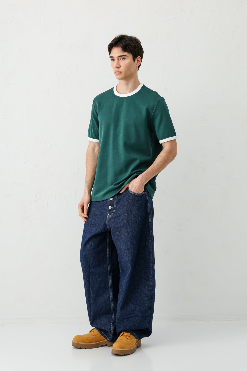 Kısa Kollu Regular Fit Tişört Nefti