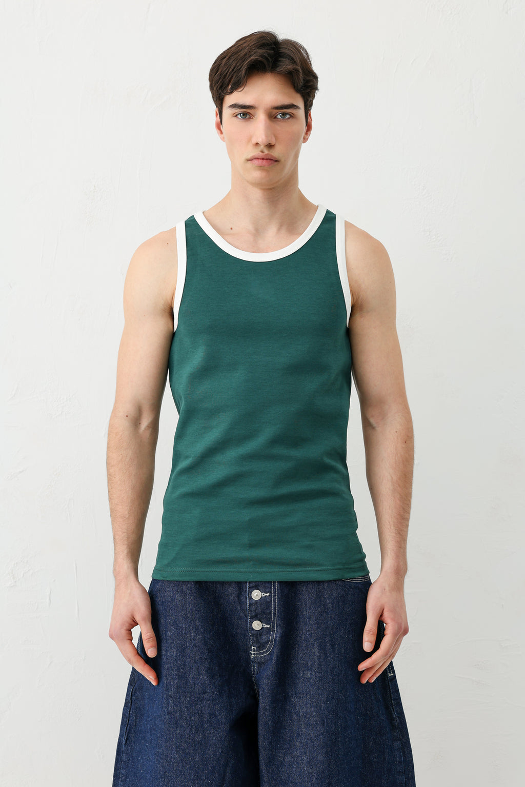 Oversize Askılı Tişört Nefti