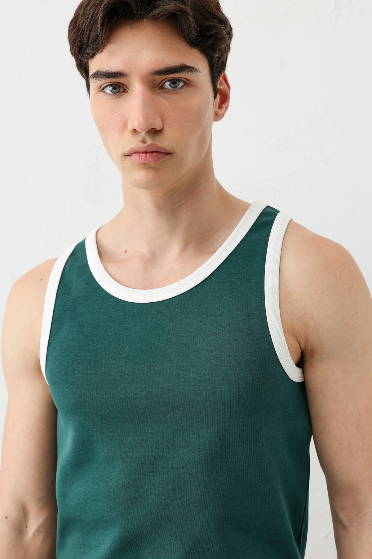 Oversize Askılı Tişört Nefti
