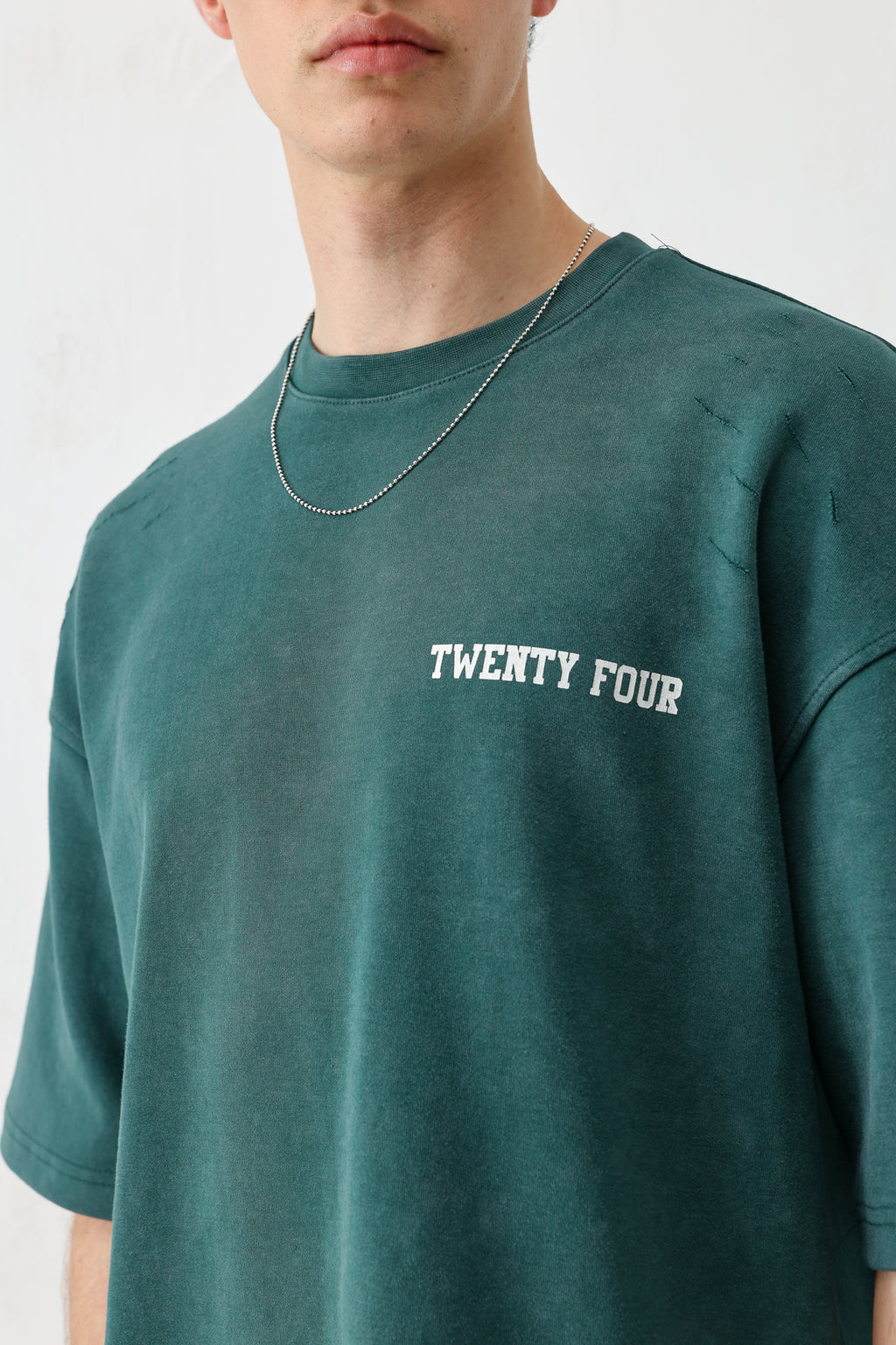 Baskılı Oversize Tişört Nefti