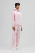 Basic Oversize Kapüşonlu Sweatshirt Pembe