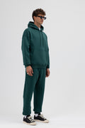 Basic Oversize Kapüşonlu Sweatshirt Nefti