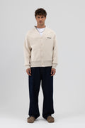 Oversize Düğmeli Sweatshirt Taş