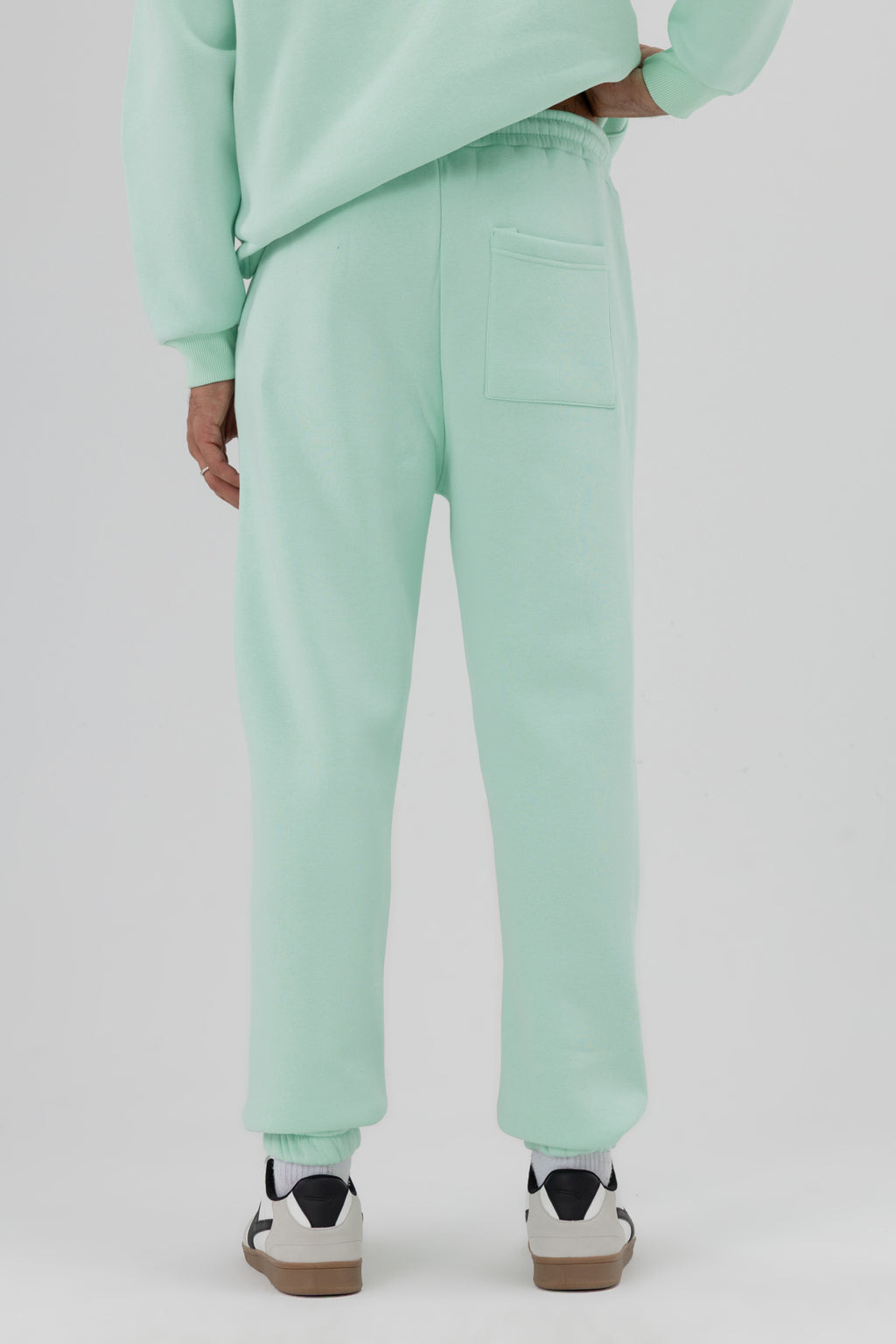 Basic Paça Lastikli Eşofman Alt Mint