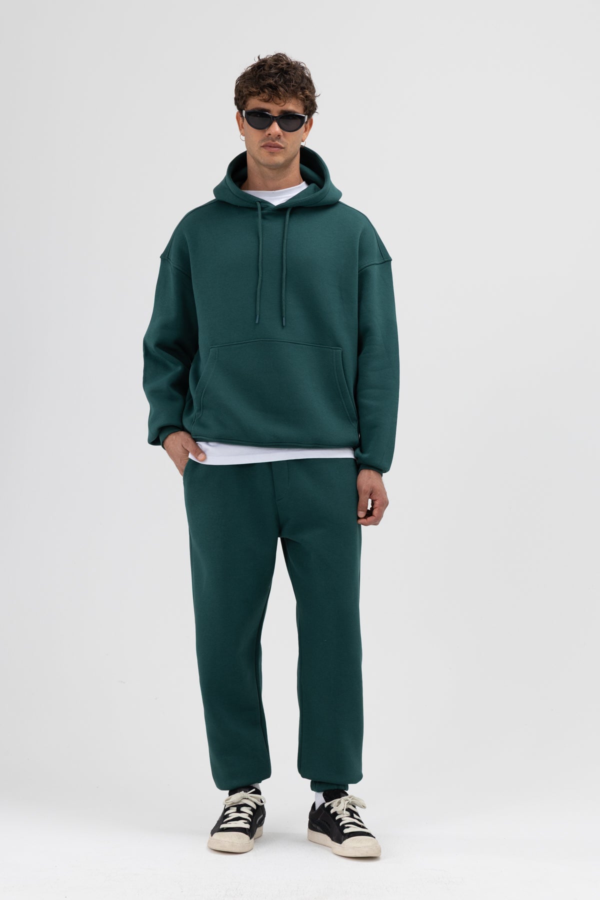 Basic Paça Lastikli Eşofman Alt Nefti
