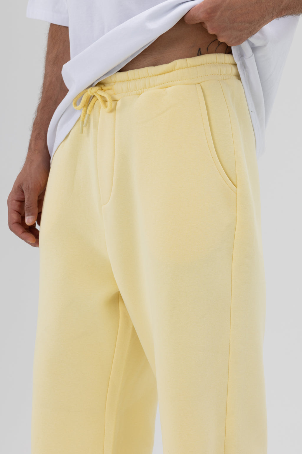 Basic Baggy Eşofman Alt Sarı