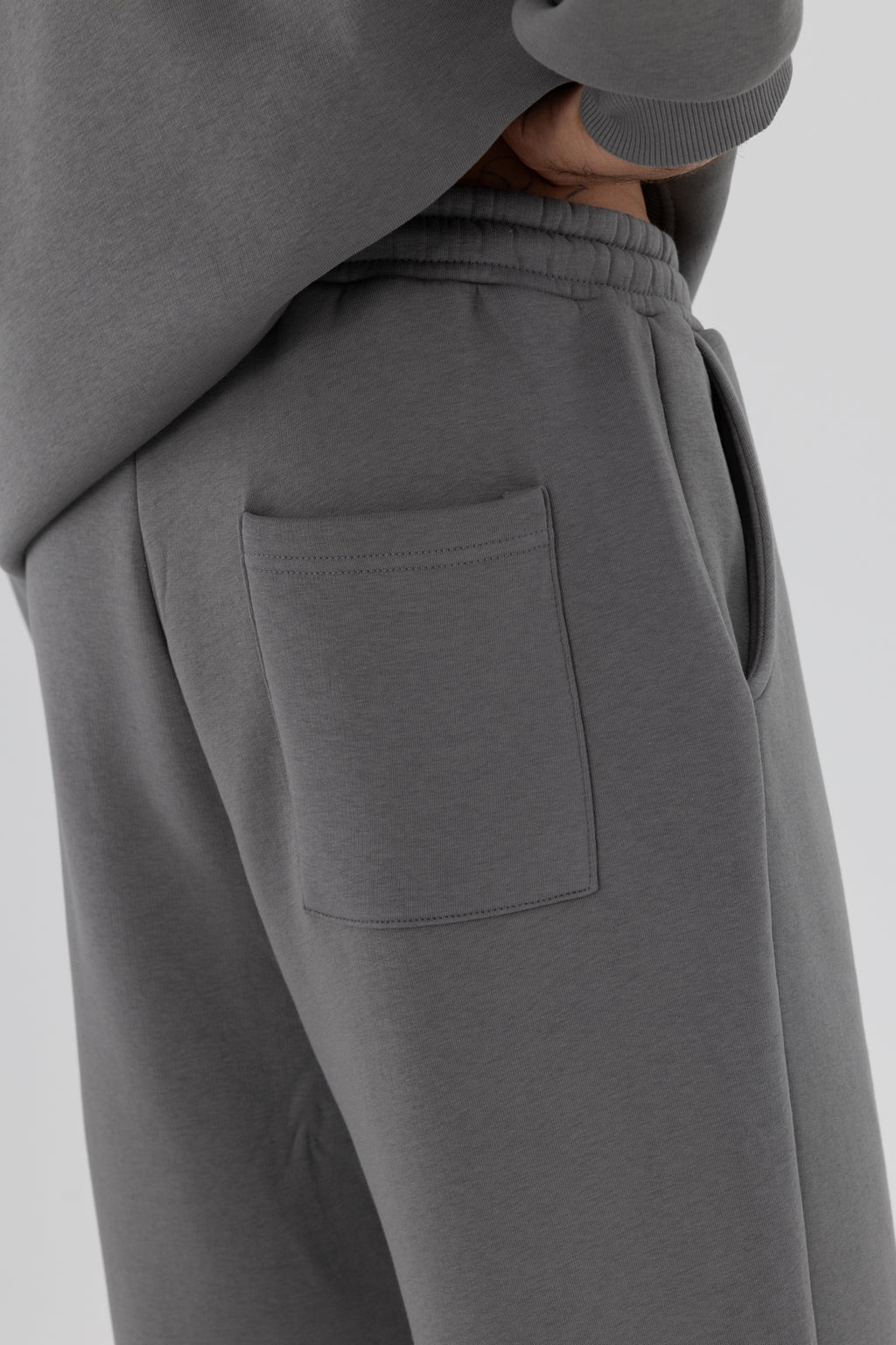 Basic Baggy Eşofman Alt Füme