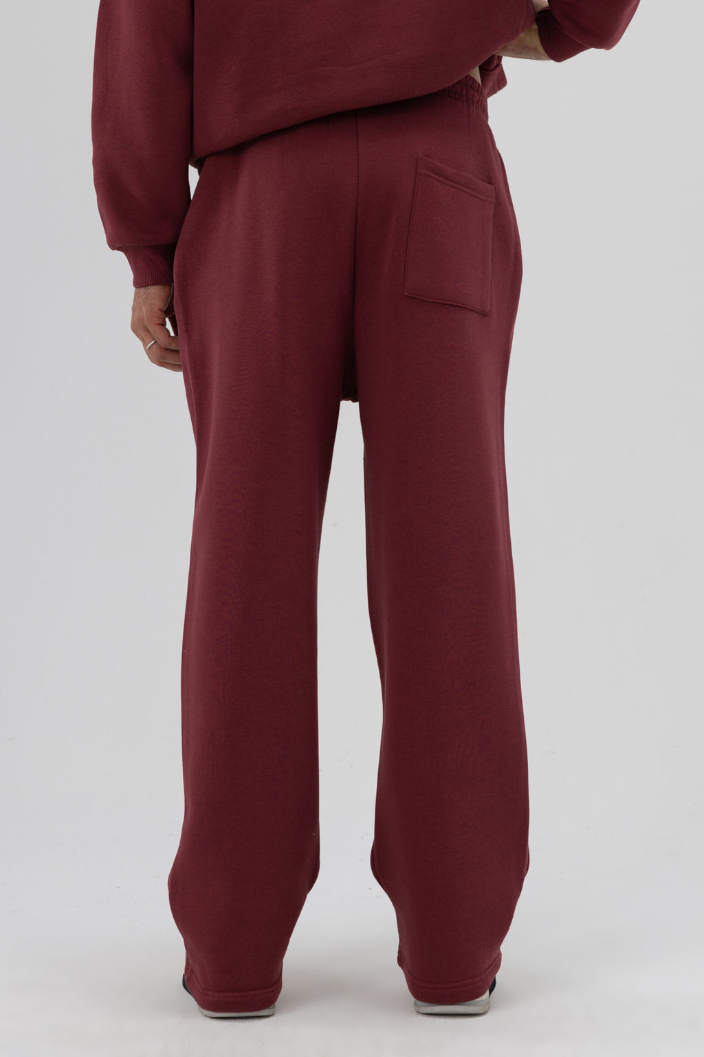 Basic Baggy Eşofman Alt Bordo