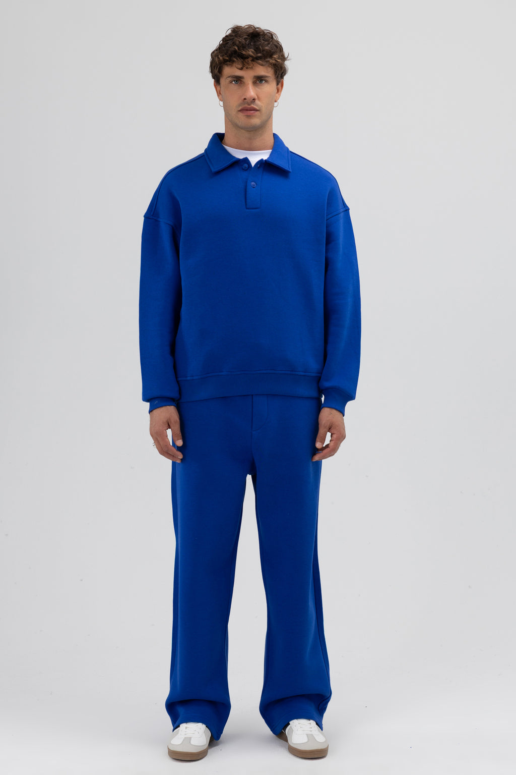 Basic Baggy Eşofman Alt Saks