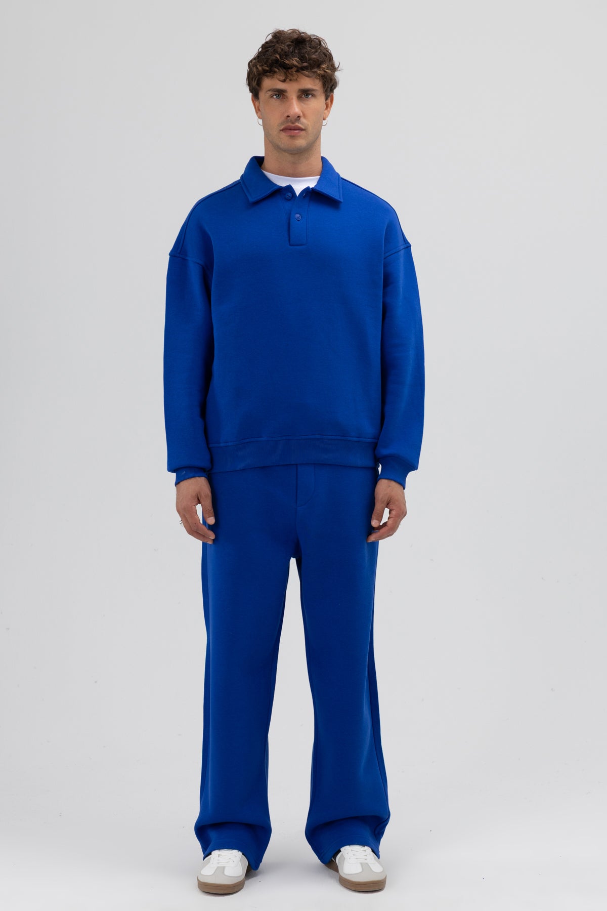 Basic Baggy Eşofman Alt Saks