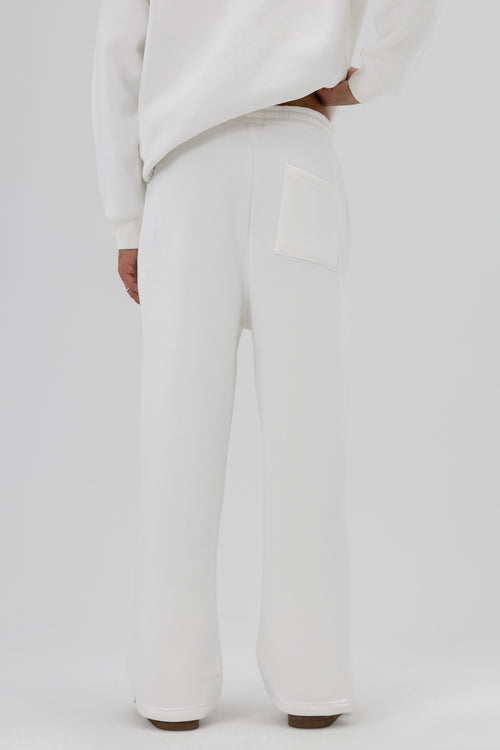 Basic Baggy Eşofman Alt Ekru