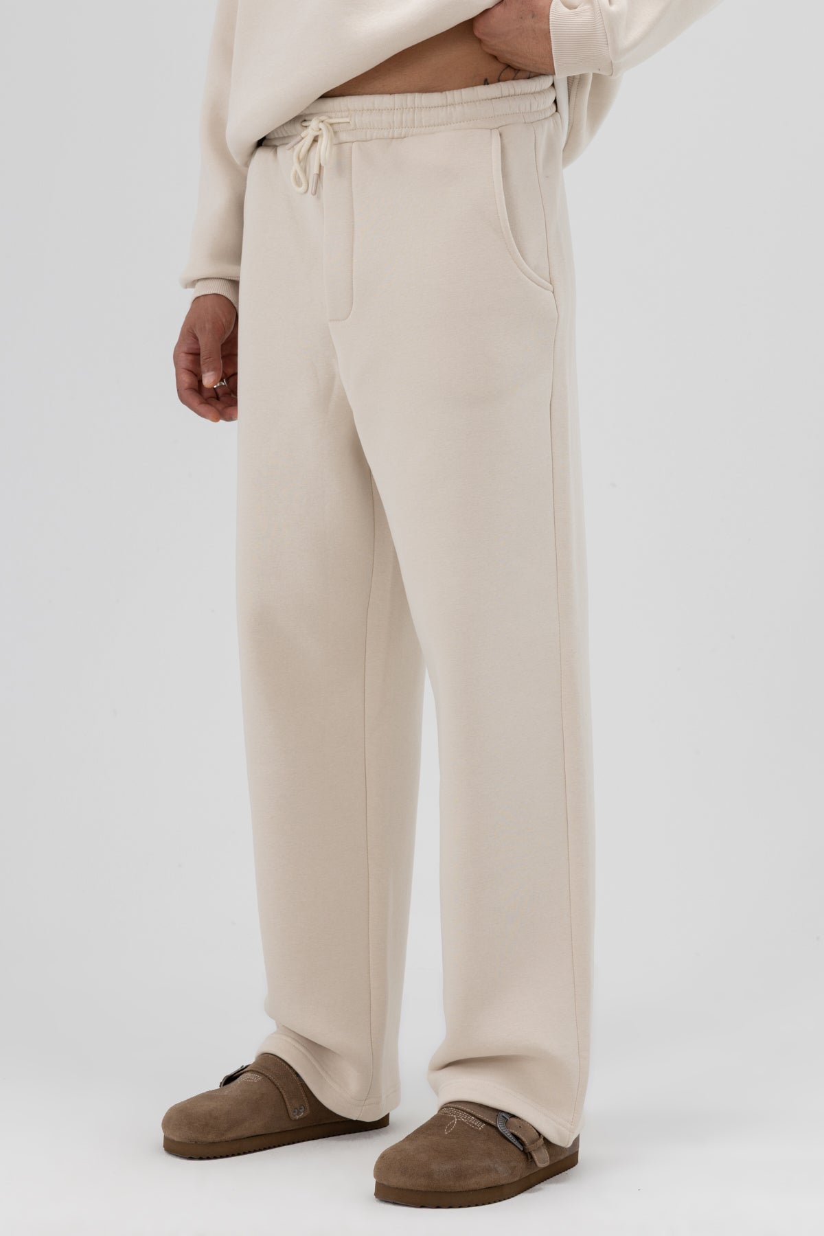 Basic Baggy Eşofman Alt Taş