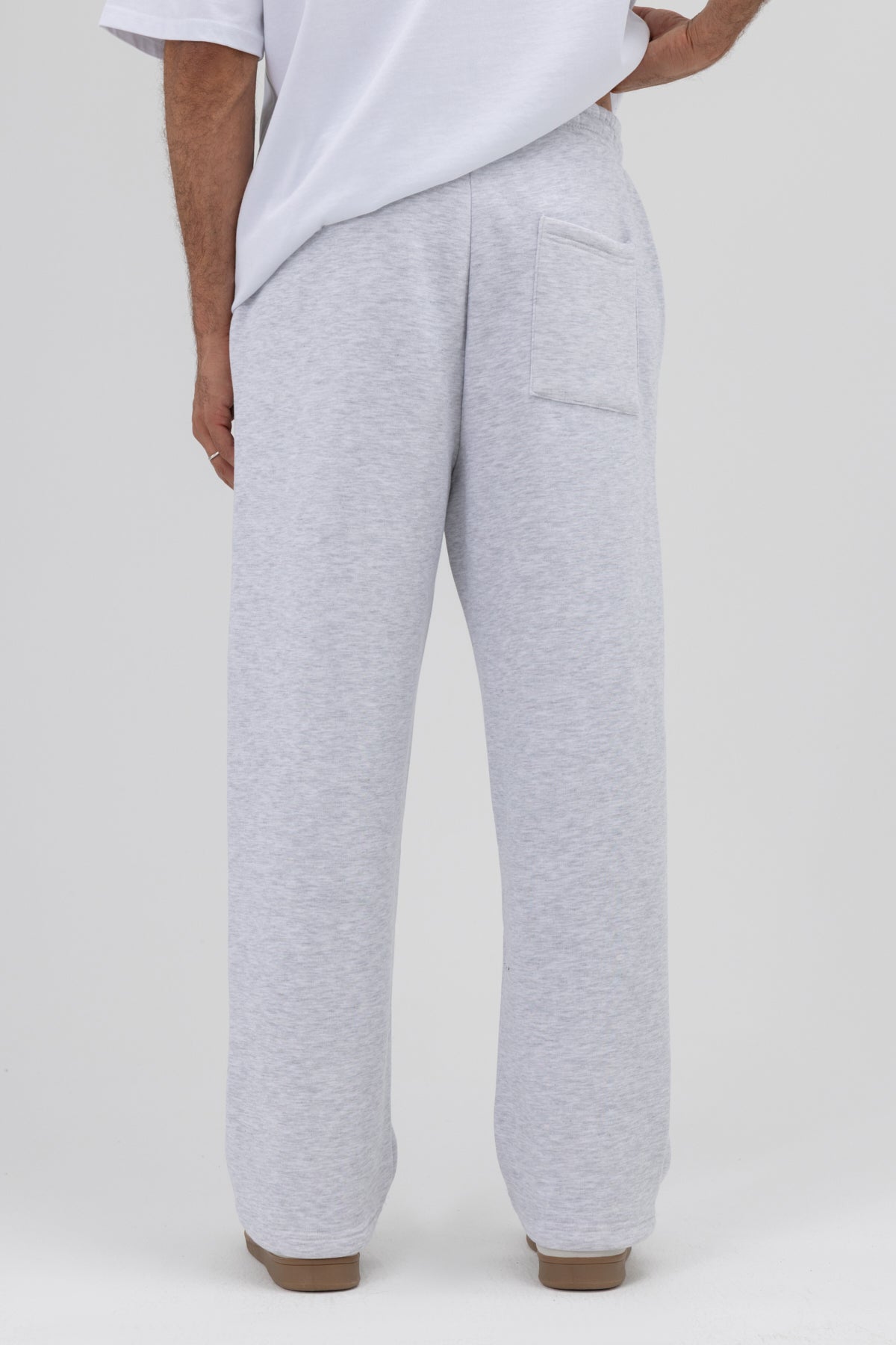 Basic Baggy Eşofman Alt Kar Melanj