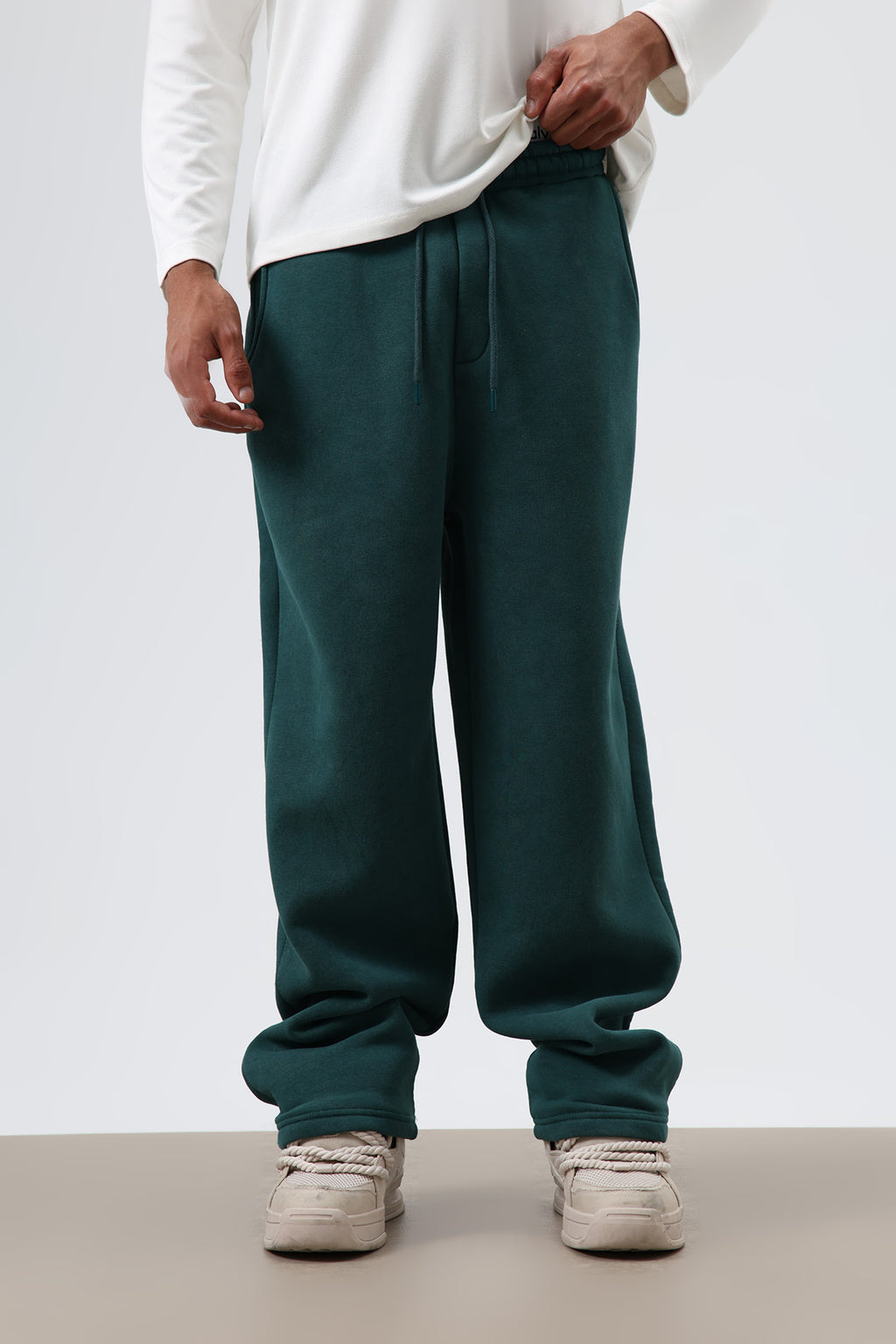 Yıkamalı Baggy Eşofman Alt Nefti