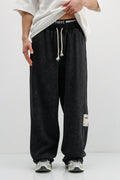 Baggy Fit Eşofman Alt Siyah