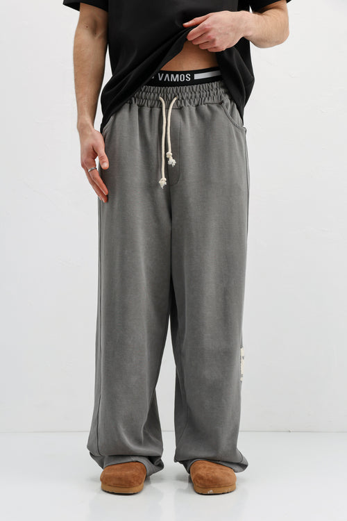 Baggy Fit Eşofman Alt Füme