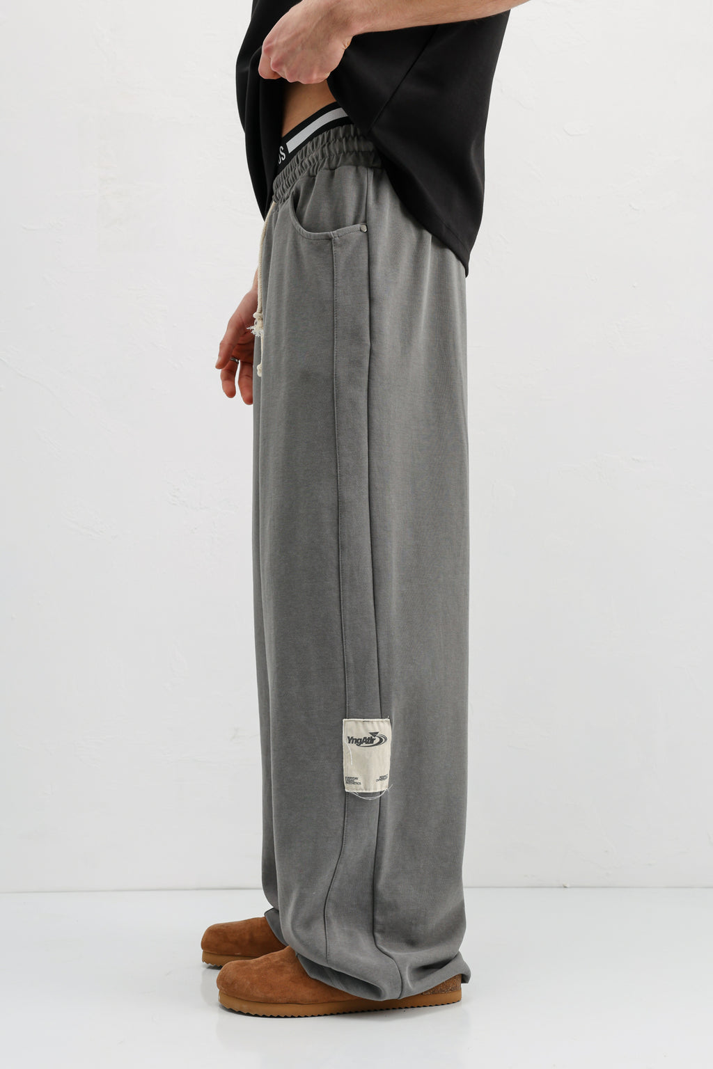 Baggy Fit Eşofman Alt Füme