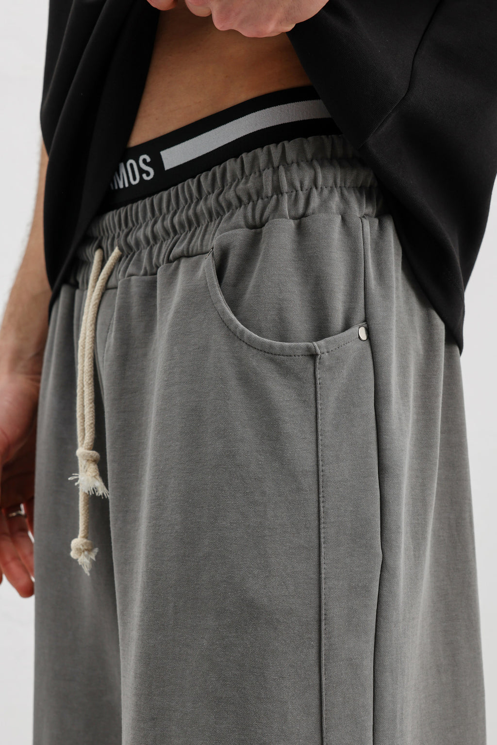 Baggy Fit Eşofman Alt Füme