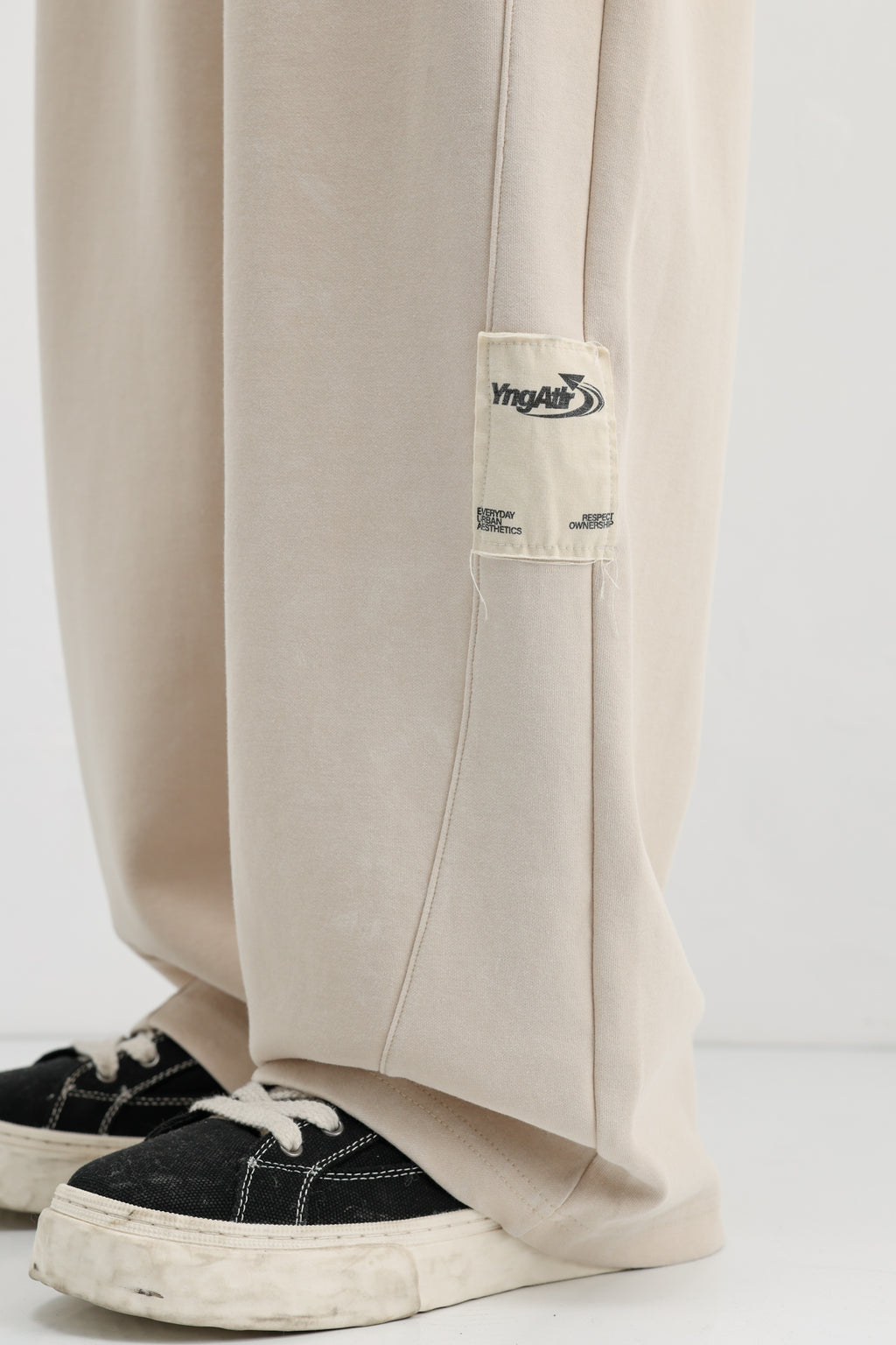Baggy Fit Eşofman Alt Taş