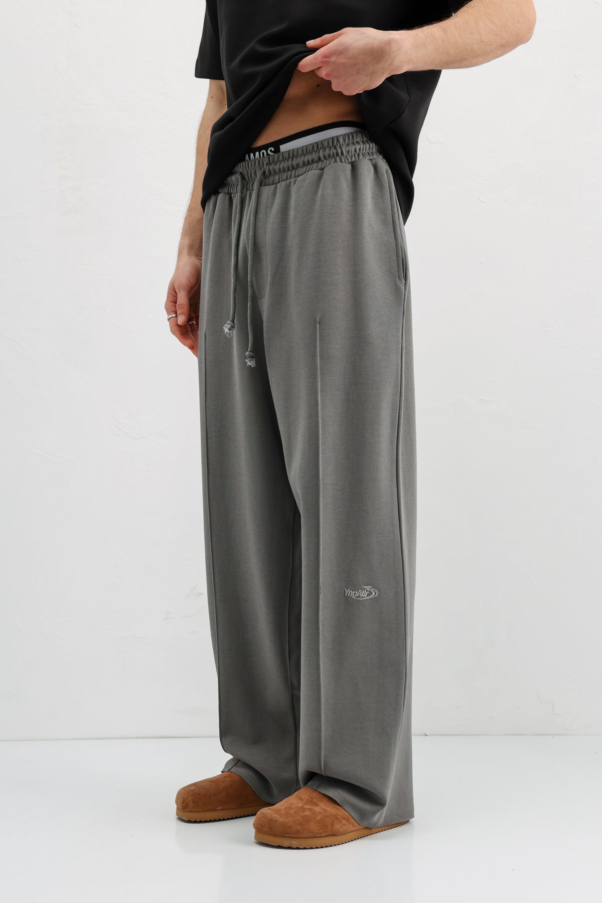 Baggy Fit Eşofman Alt Füme