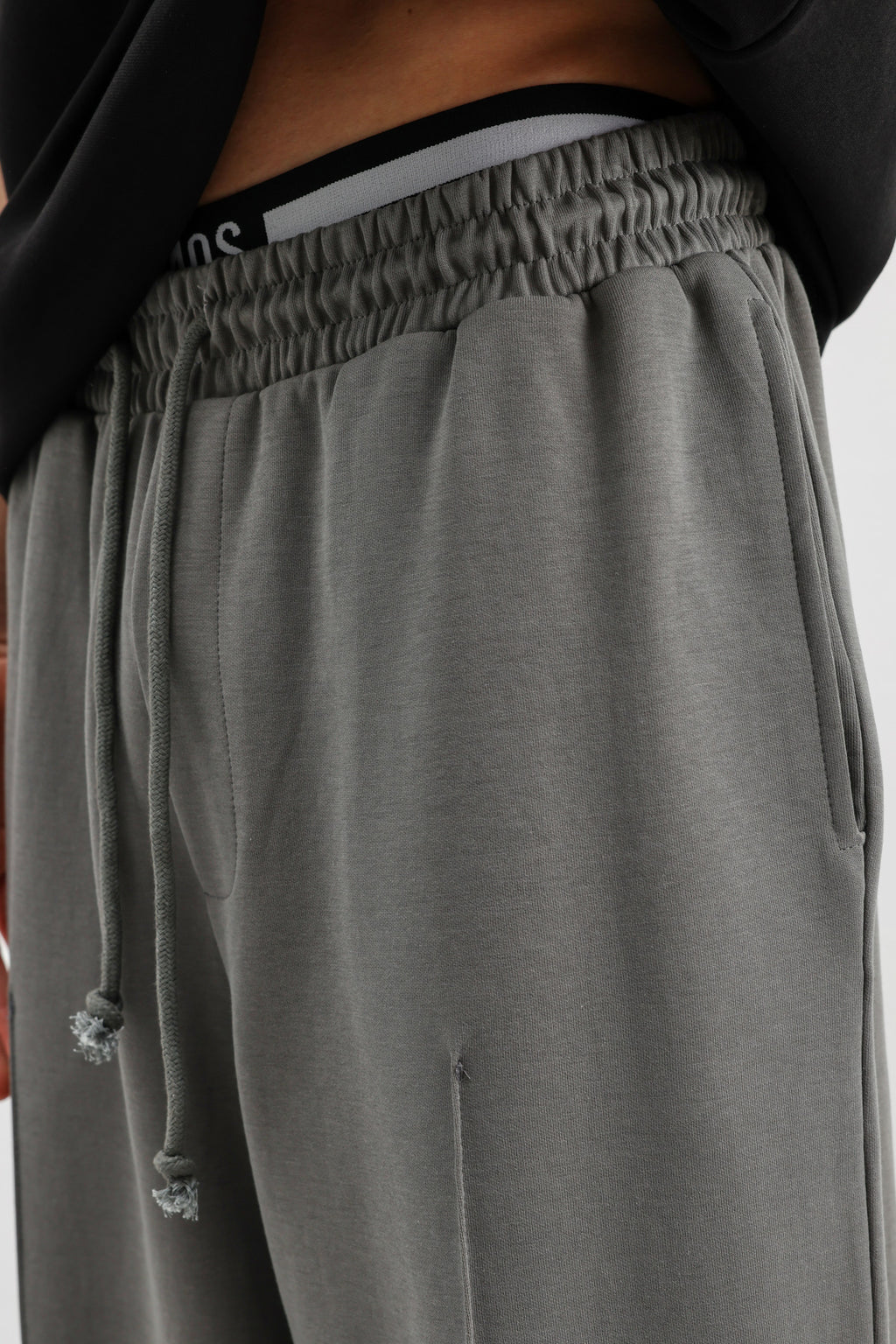 Baggy Fit Eşofman Alt Füme