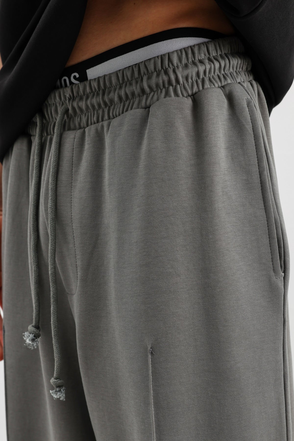 Baggy Fit Eşofman Alt Füme