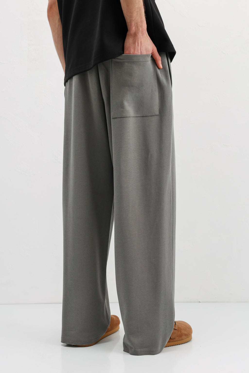 Baggy Fit Eşofman Alt Füme