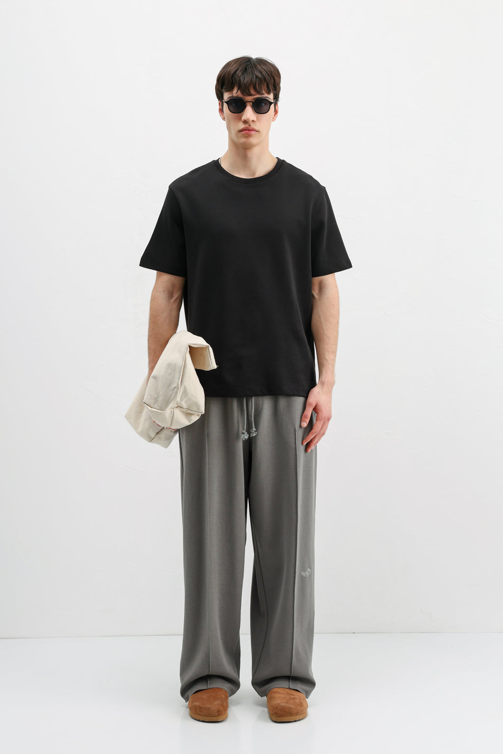 Baggy Fit Eşofman Alt Füme