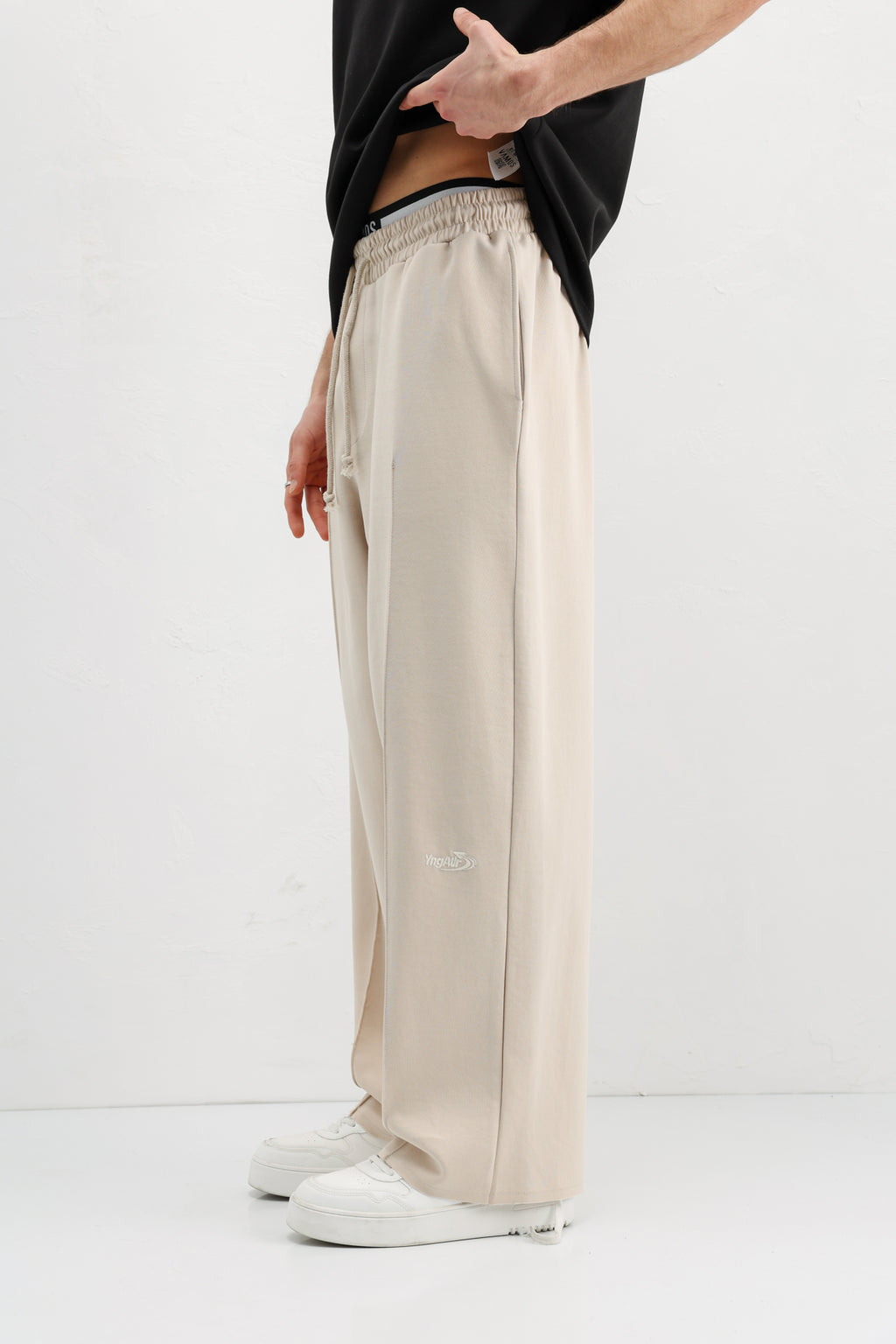 Baggy Fit Eşofman Alt Taş