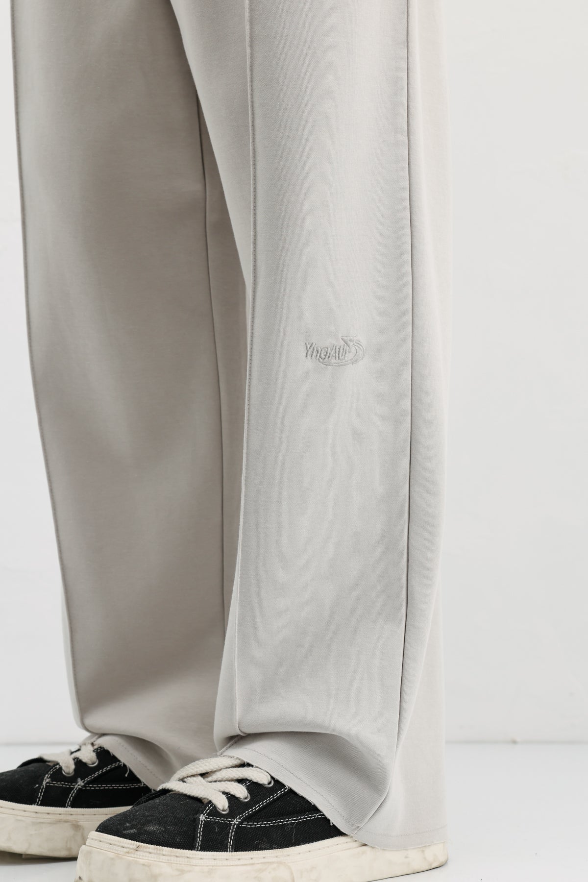 Baggy Fit Eşofman Alt Buz Gri
