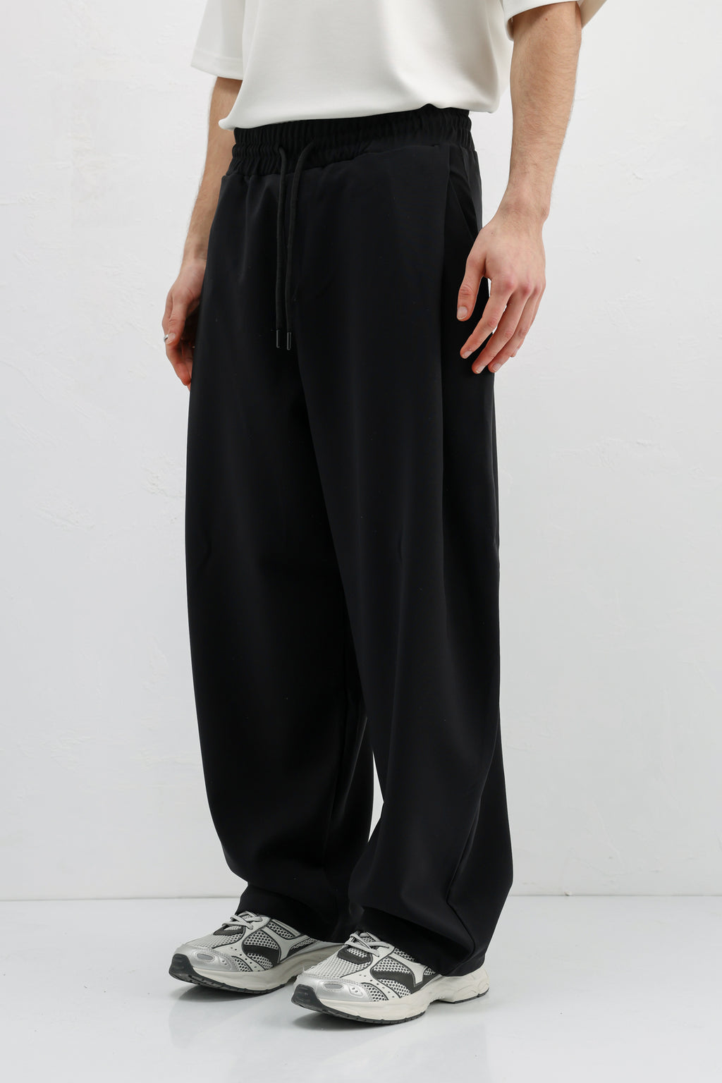 Balloon Fit Pantolon Siyah
