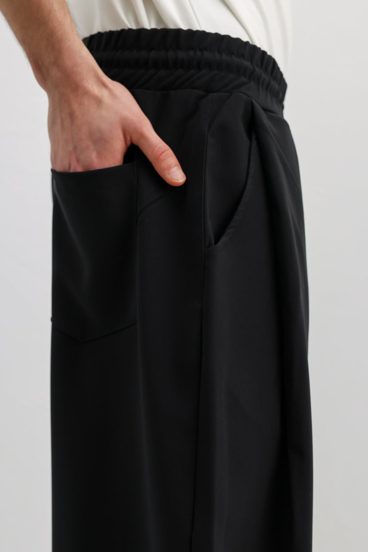 Balloon Fit Pantolon Siyah