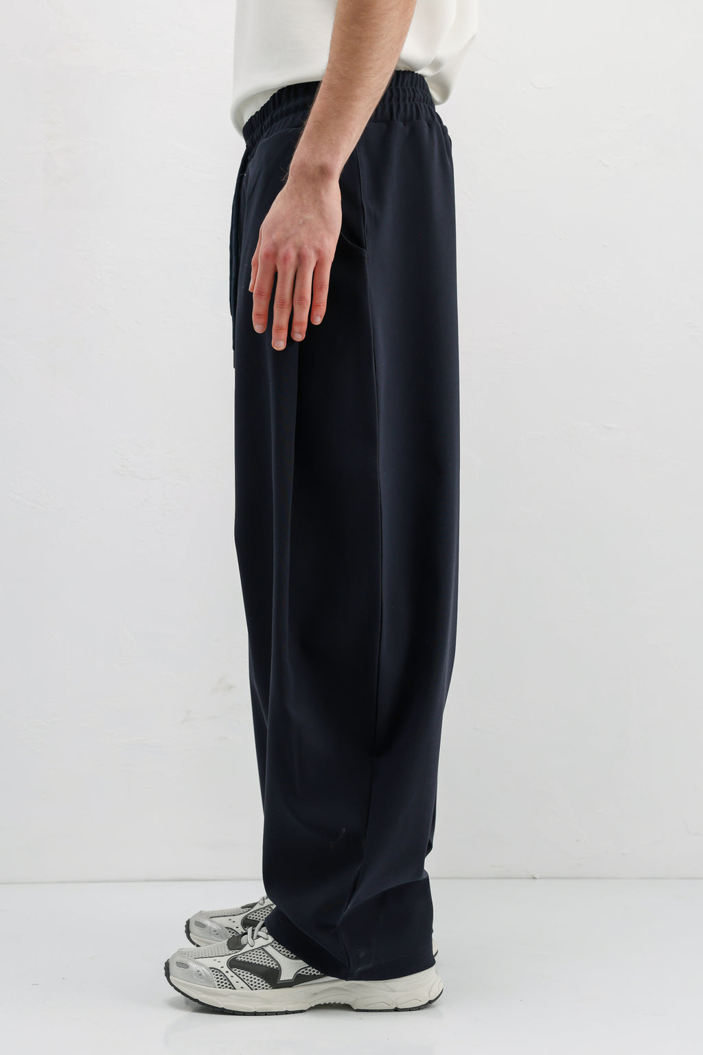 Balloon Fit Pantolon Lacivert