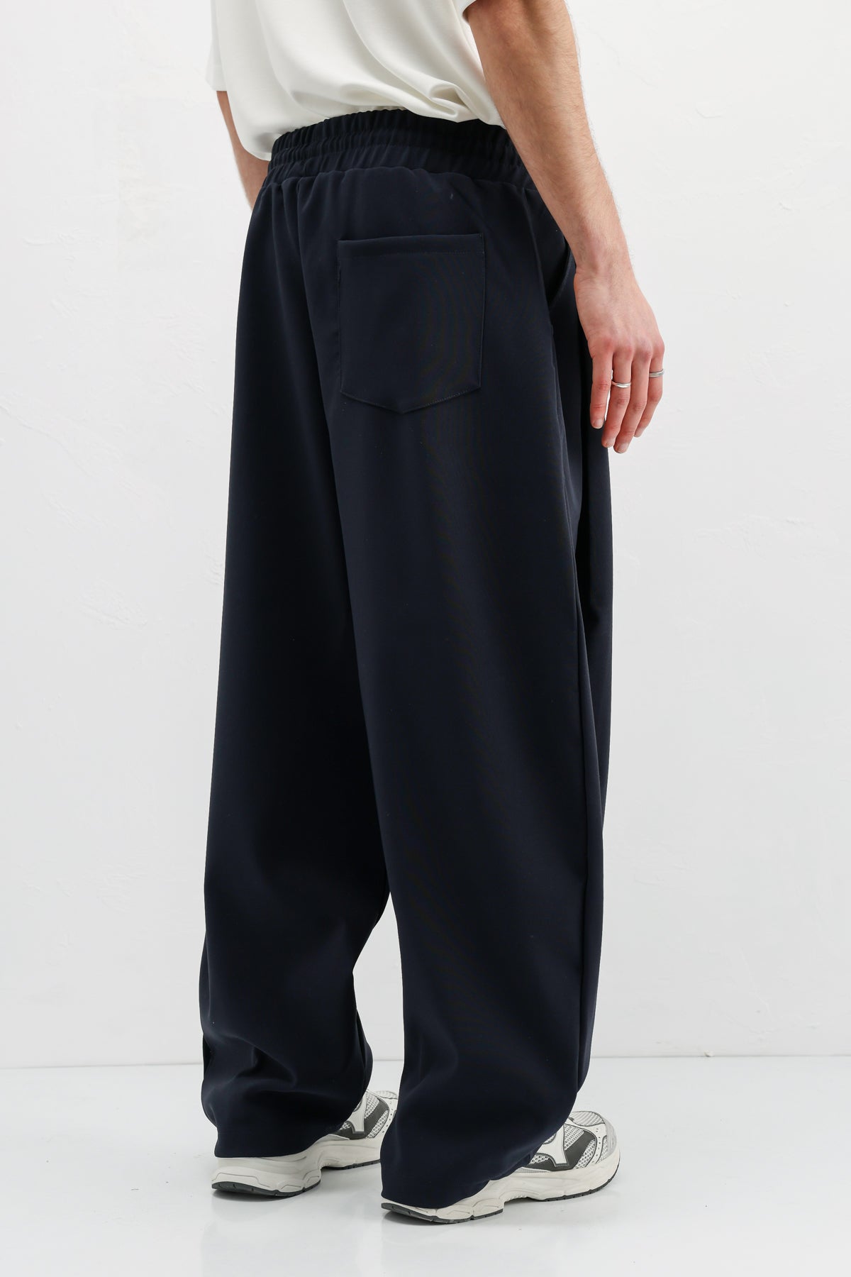 Balloon Fit Pantolon Lacivert