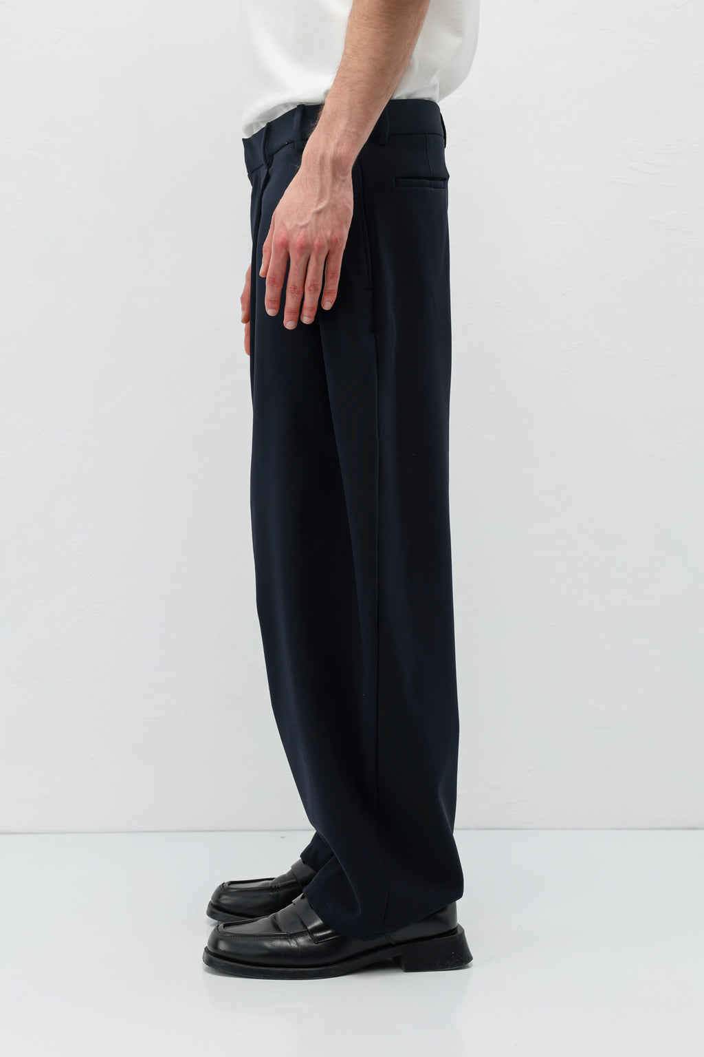 Barrel Fit Tailored Pantolon Lacivert