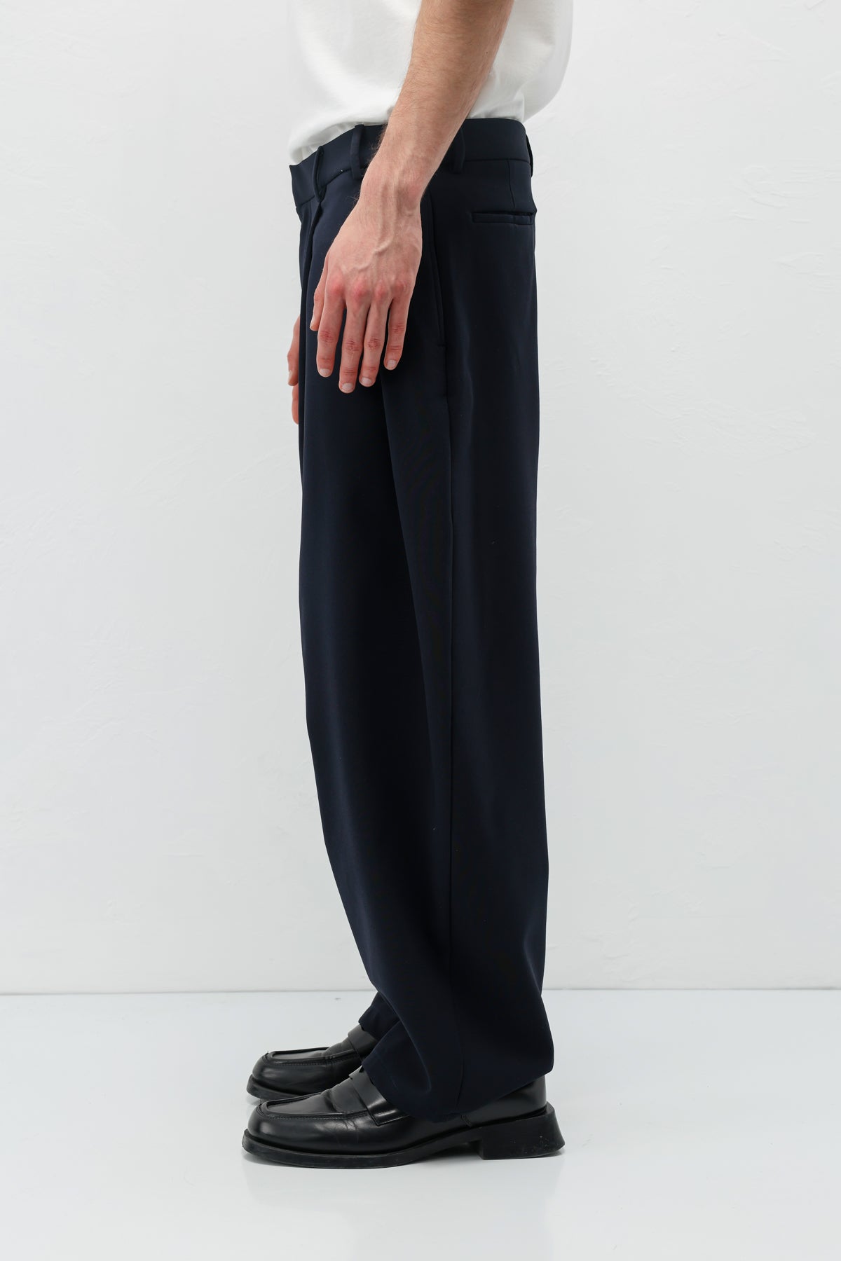 Barrel Fit Tailored Pantolon Lacivert