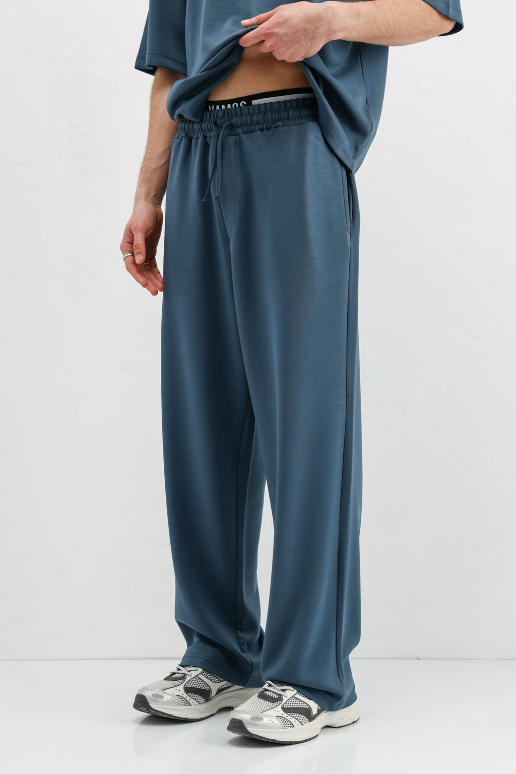 Modal Karışımlı Baggy Eşofman Alt Indigo