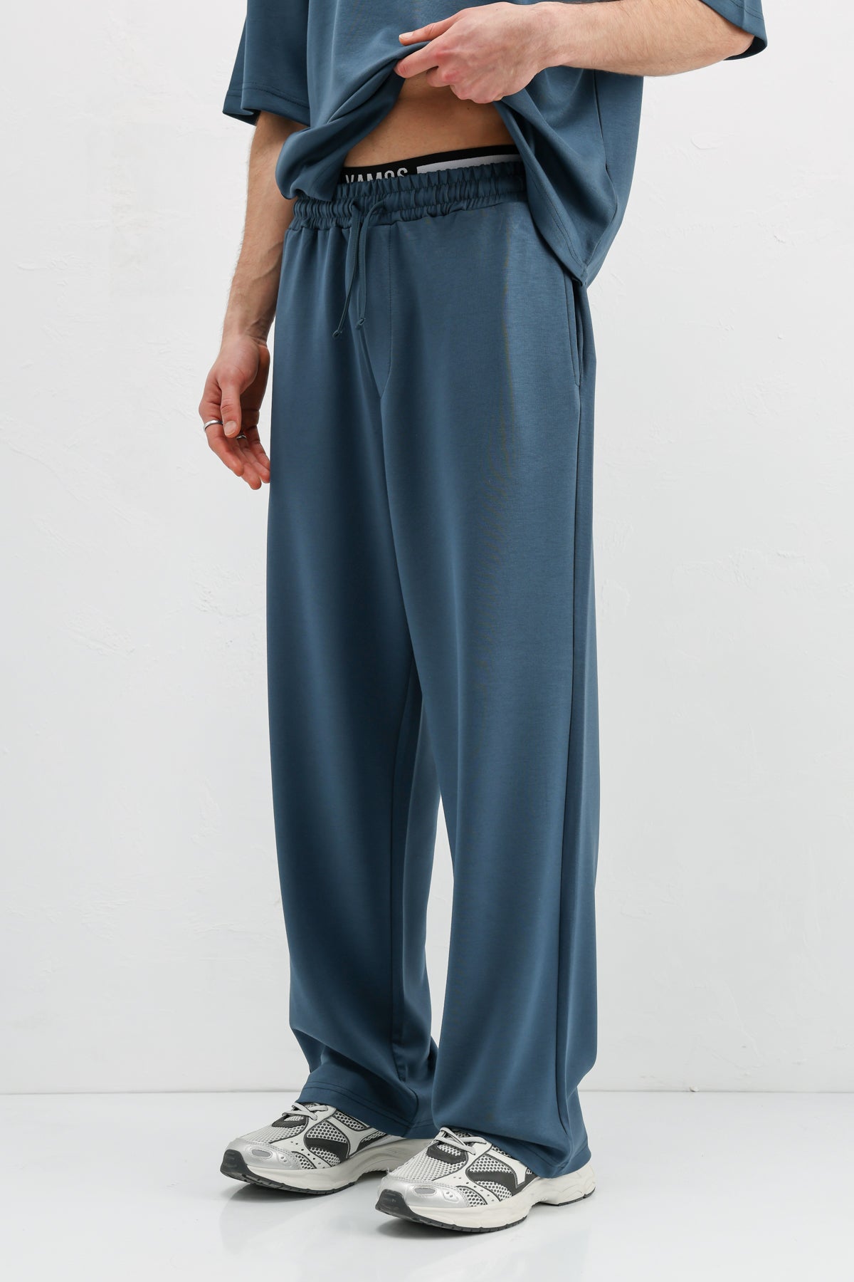 Modal Karışımlı Baggy Eşofman Alt Indigo